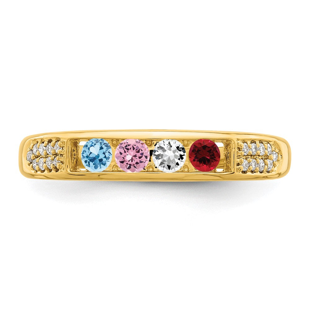 14K Family Jewelry Diamond Semi-Set Ring