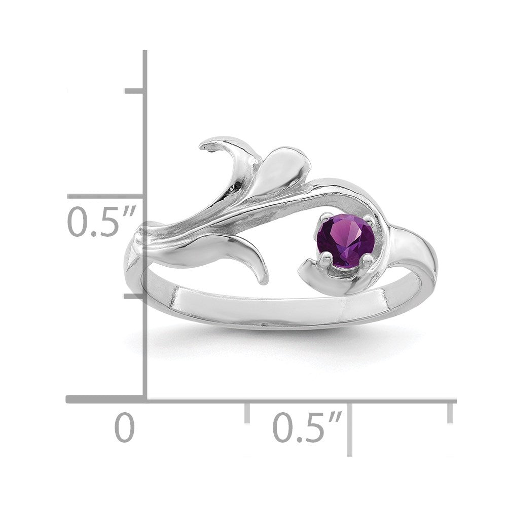 Sterling Silver Rhodium-plated Family Jewelry Ring