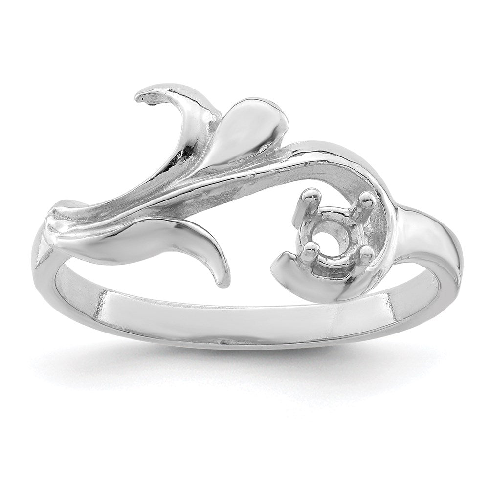 14k White Gold 3mm Synthetic Family Jewelry Ring