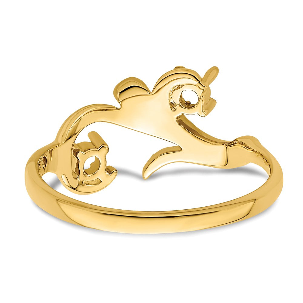 14k Synthetic Family Jewelry Ring