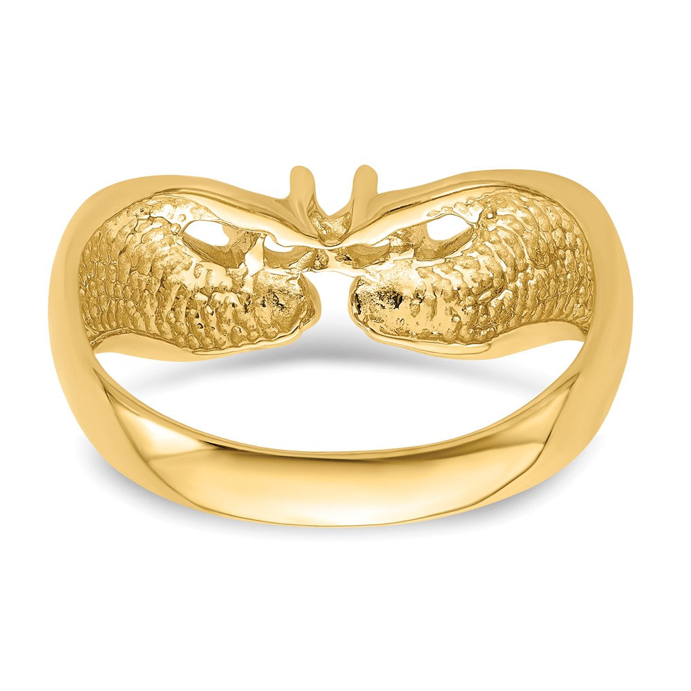 14k 2 Synthetic Stone Family Ring