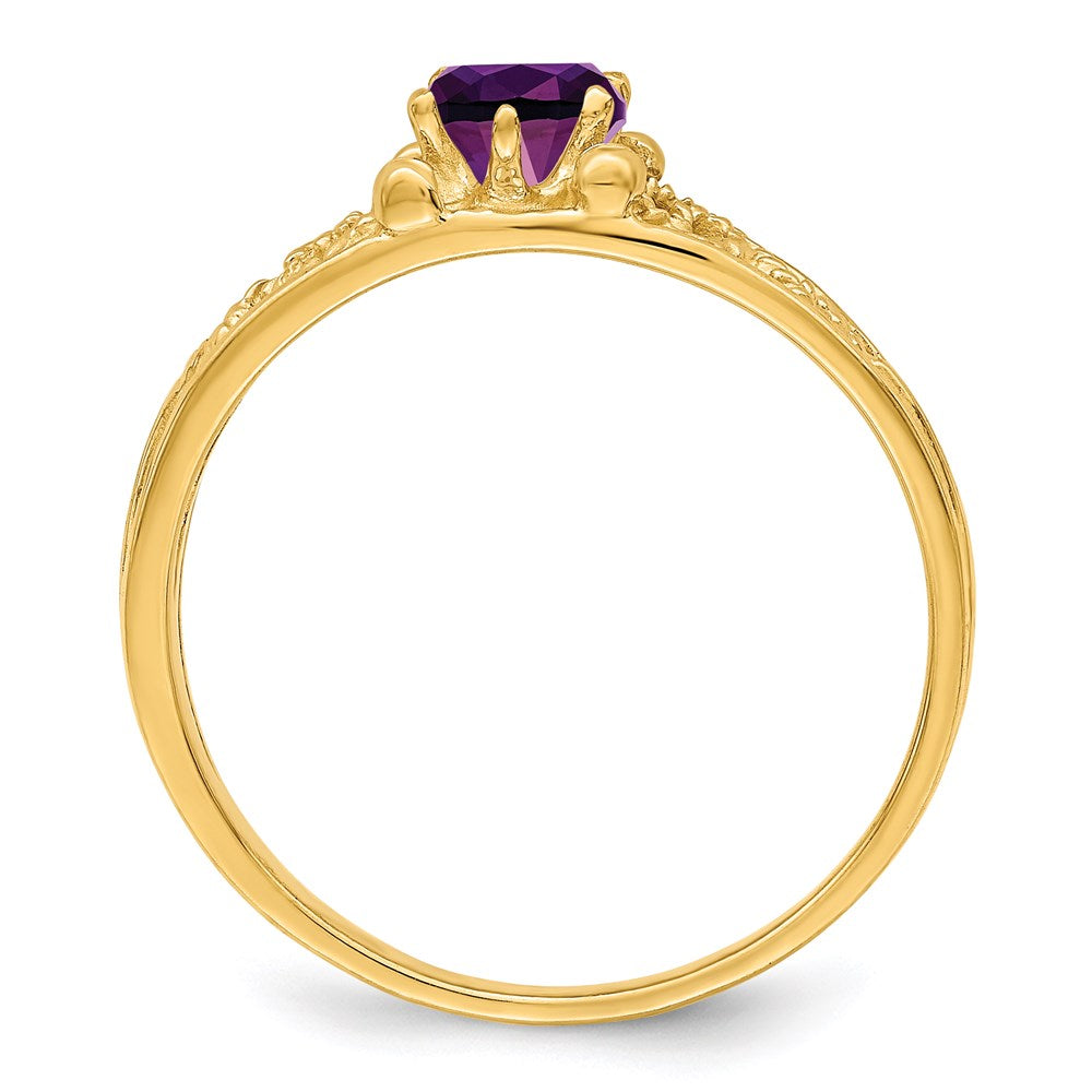 14k 1 Synthetic Stone Family Ring