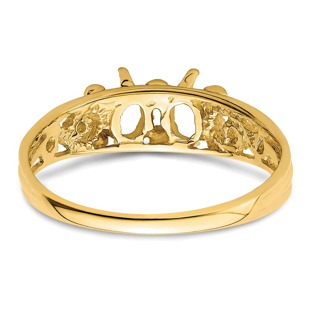 14k 2 Genuine Stone Family Ring