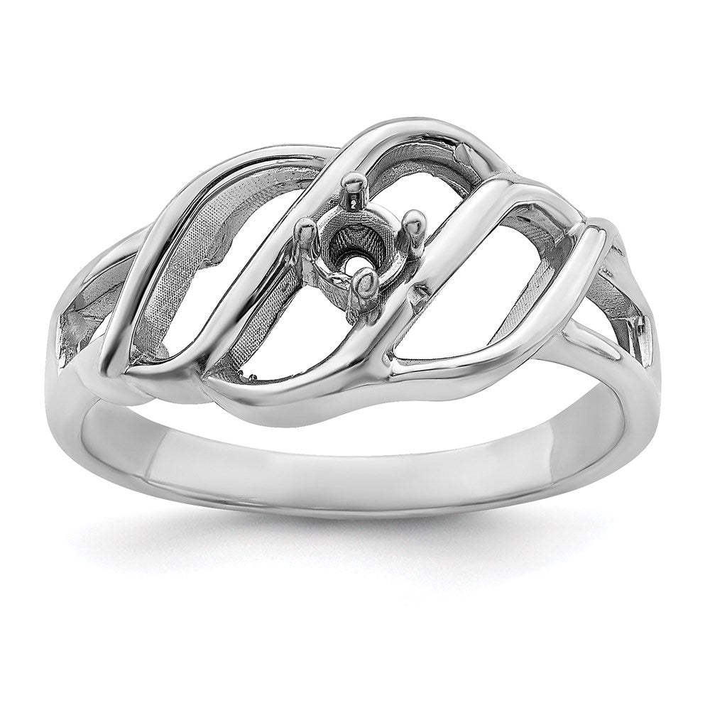 14k White Gold 2.5mm Synthetic Family Jewelry Ring