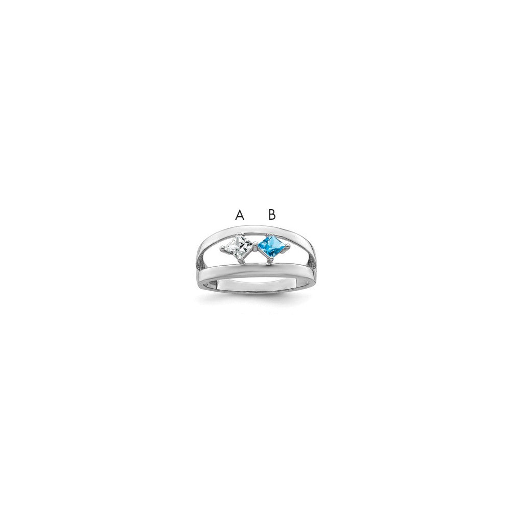 10k White Gold Family Jewelry Ring Mounting