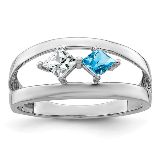 10k White Gold Family Jewelry Ring Mounting