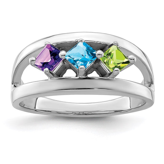 10k White Gold Family Jewelry Ring Mounting