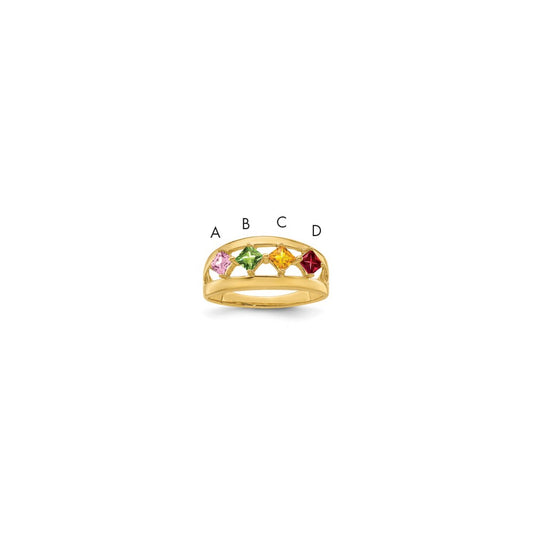 14k Genuine Family Jewelry Ring
