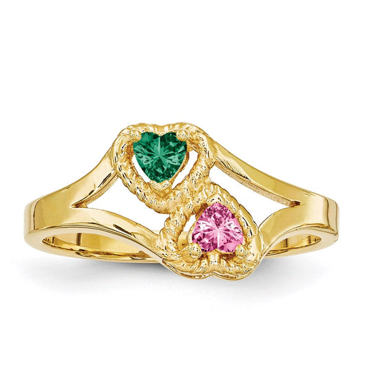 14k Synthetic Family Jewelry Ring