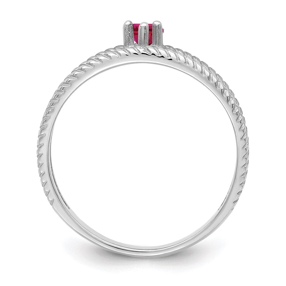 14k White Gold Genuine Family Jewelry Ring