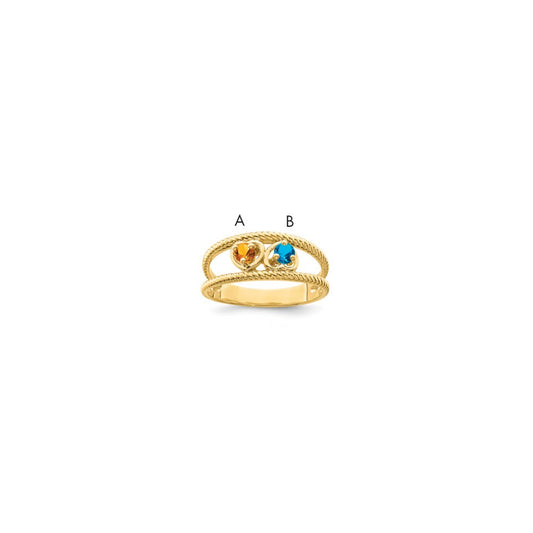 14k Genuine Family Jewelry Ring