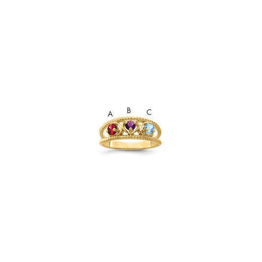 14k Genuine Family Jewelry Ring