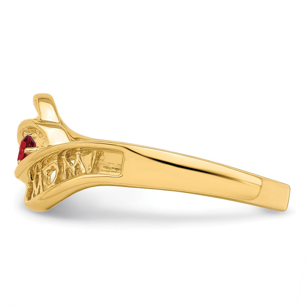 14k Synthetic family jewelry ring