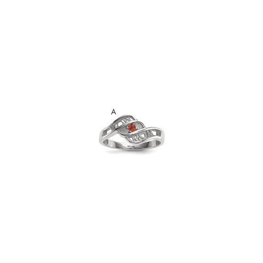 14k White Gold Genuine family jewelry ring
