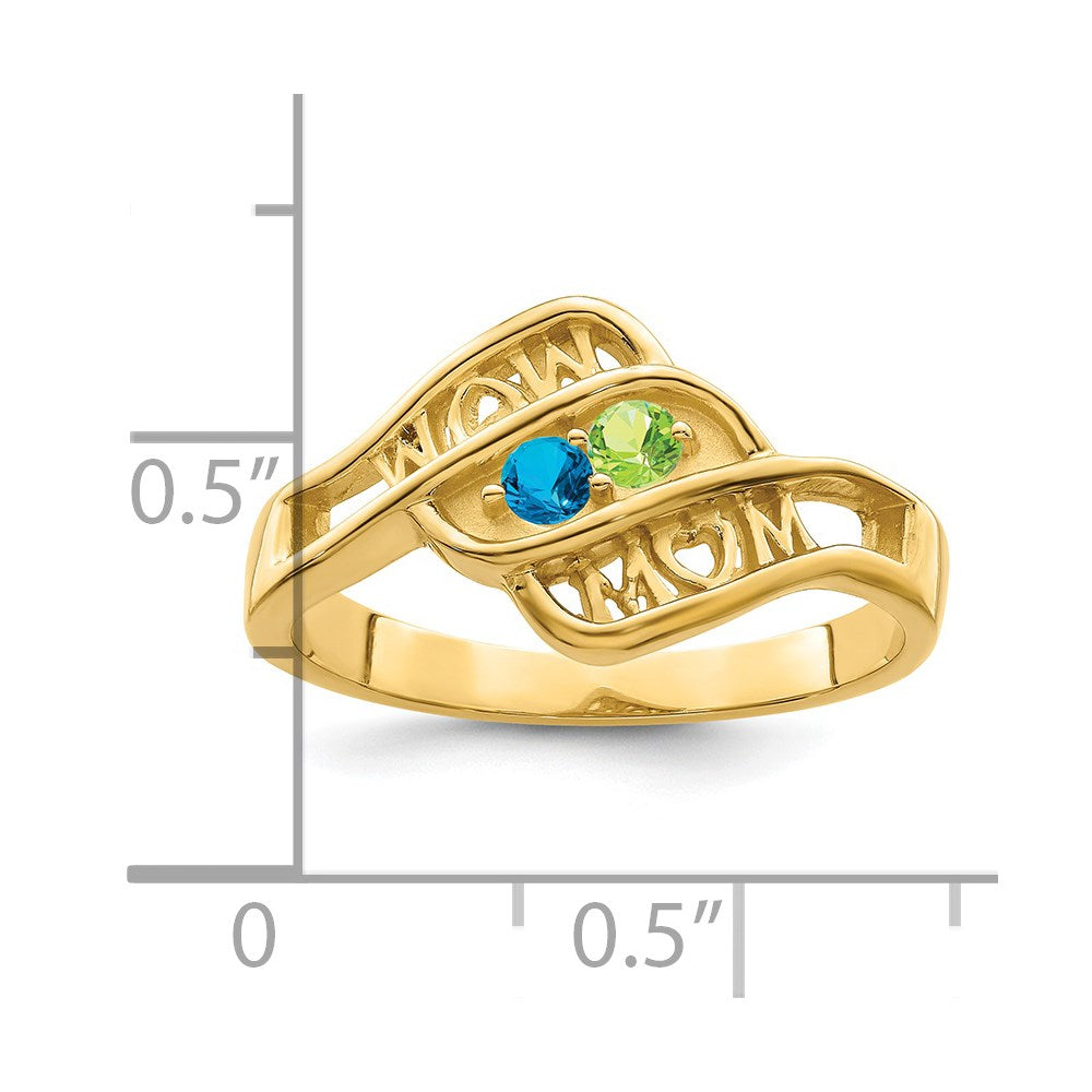 14k Genuine Family Jewelry Ring