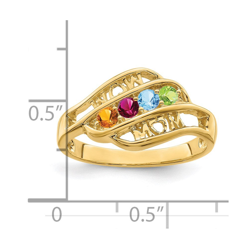 14k Genuine Family Jewelry Ring