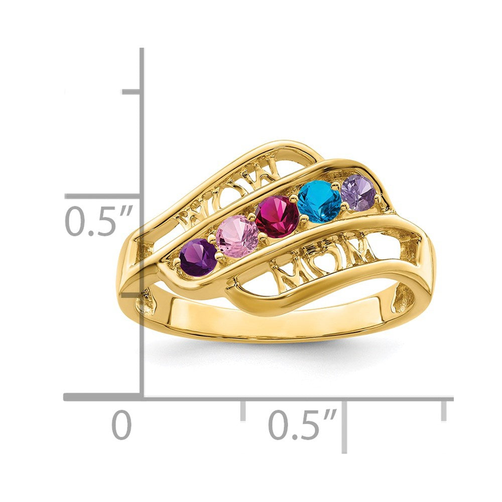 14k Genuine Family Jewelry Ring
