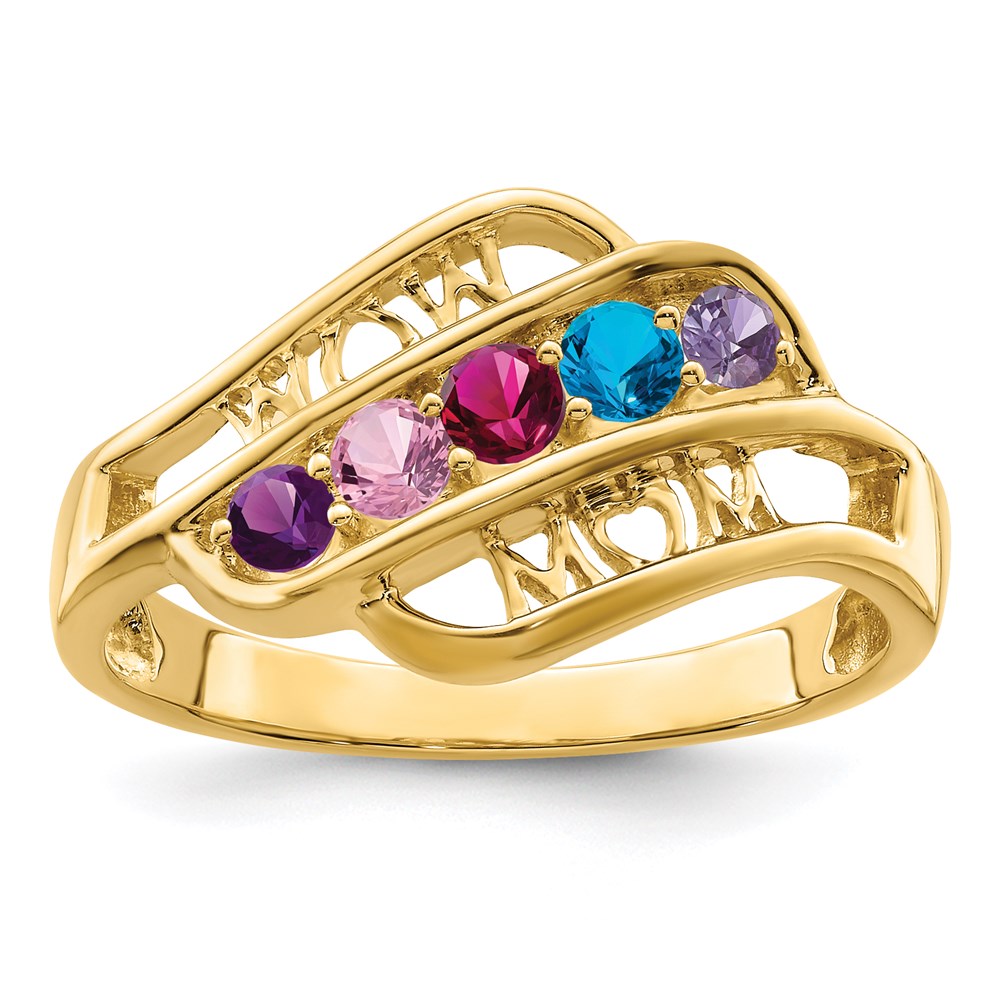 14k Genuine Family Jewelry Ring
