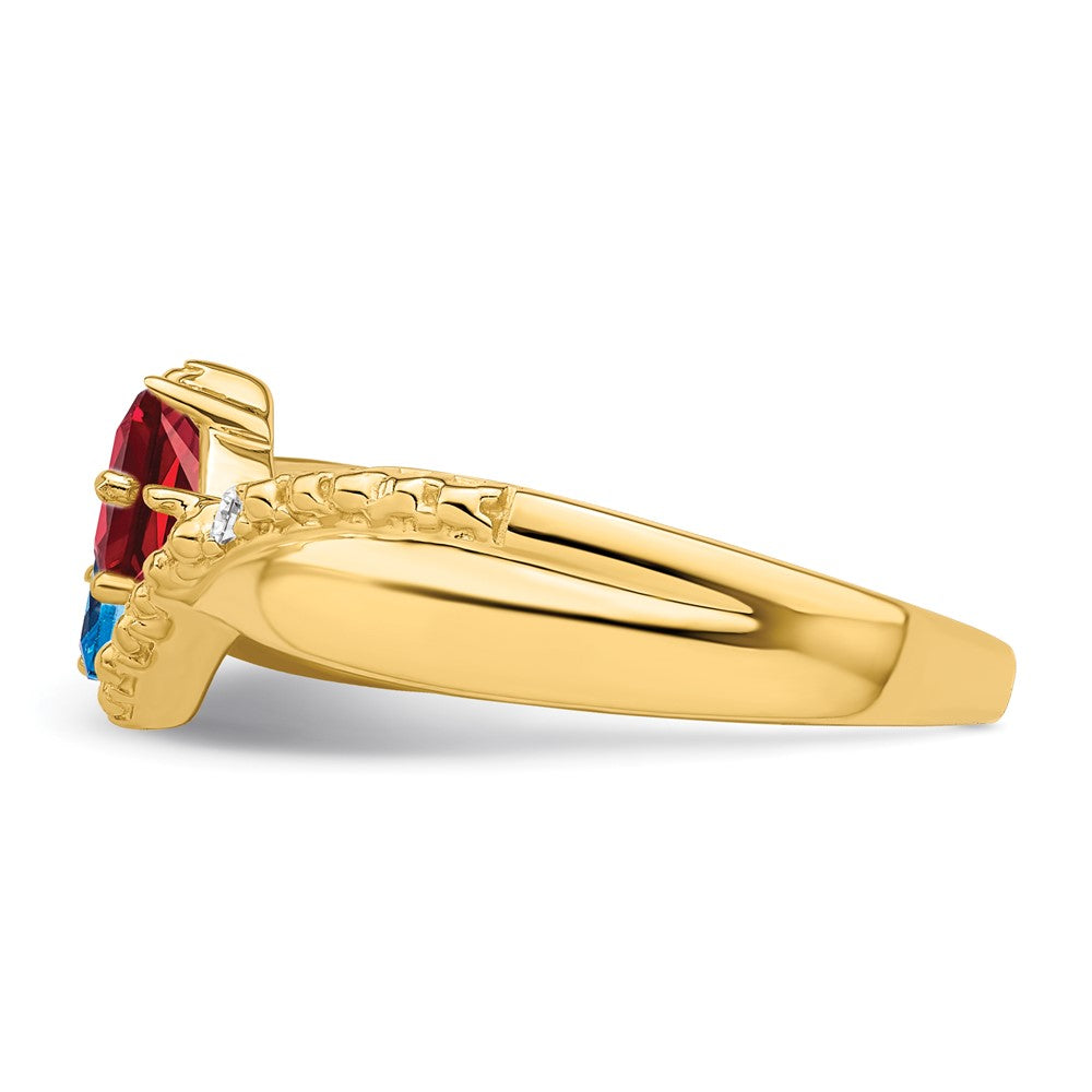14k Genuine family jewelry ring