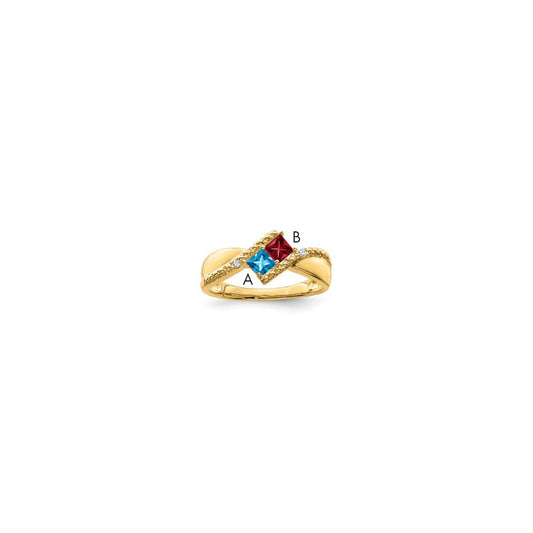 14k Genuine family jewelry ring