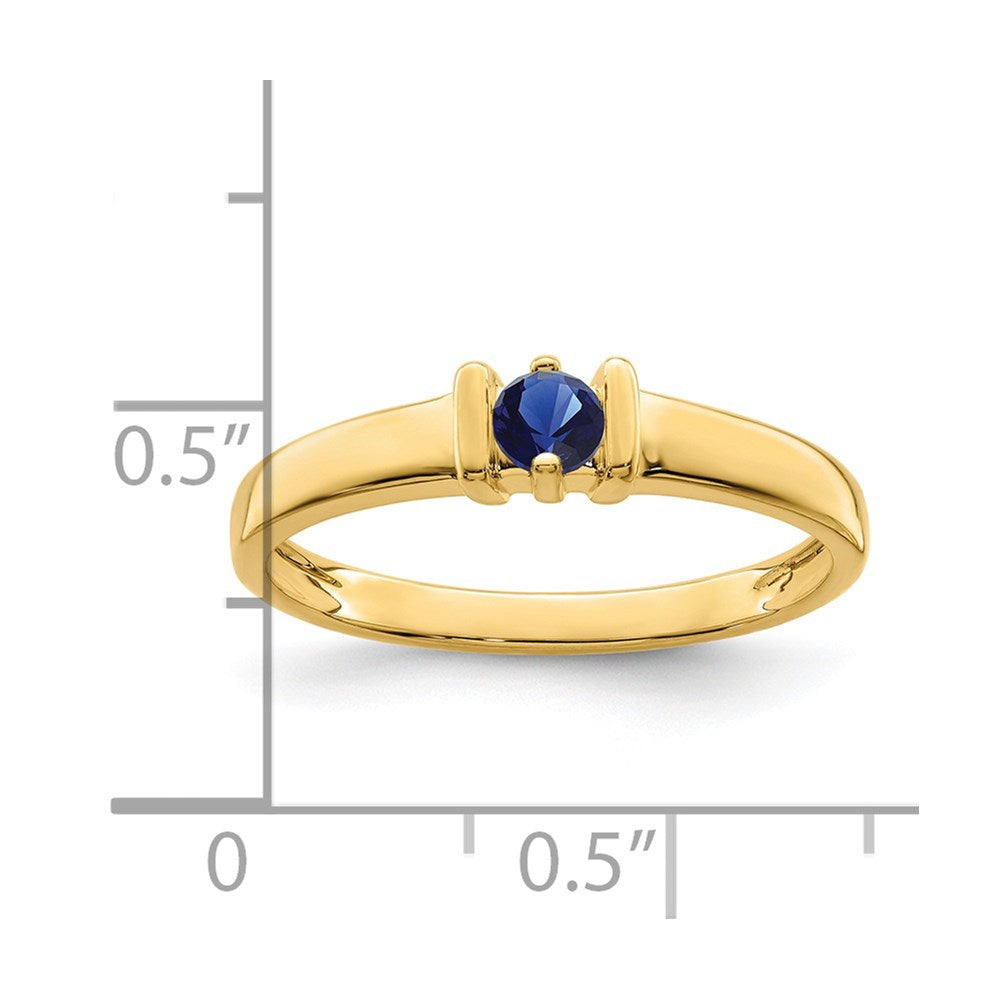 14k Genuine 1 Stone Mother's Ring