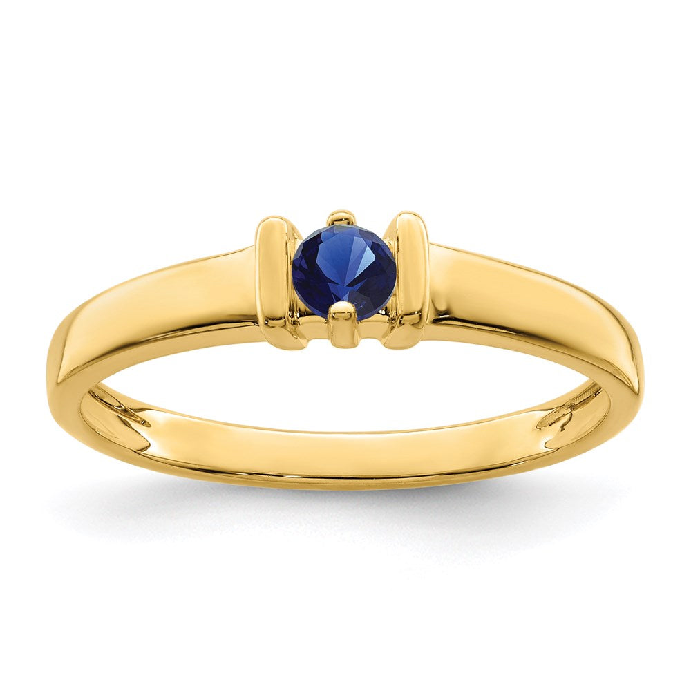 14k Genuine 1 Stone Mother's Ring