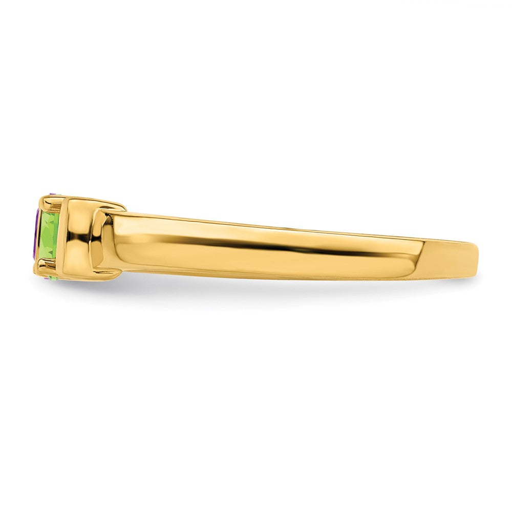 14k Synthetic Family Jewelry Ring