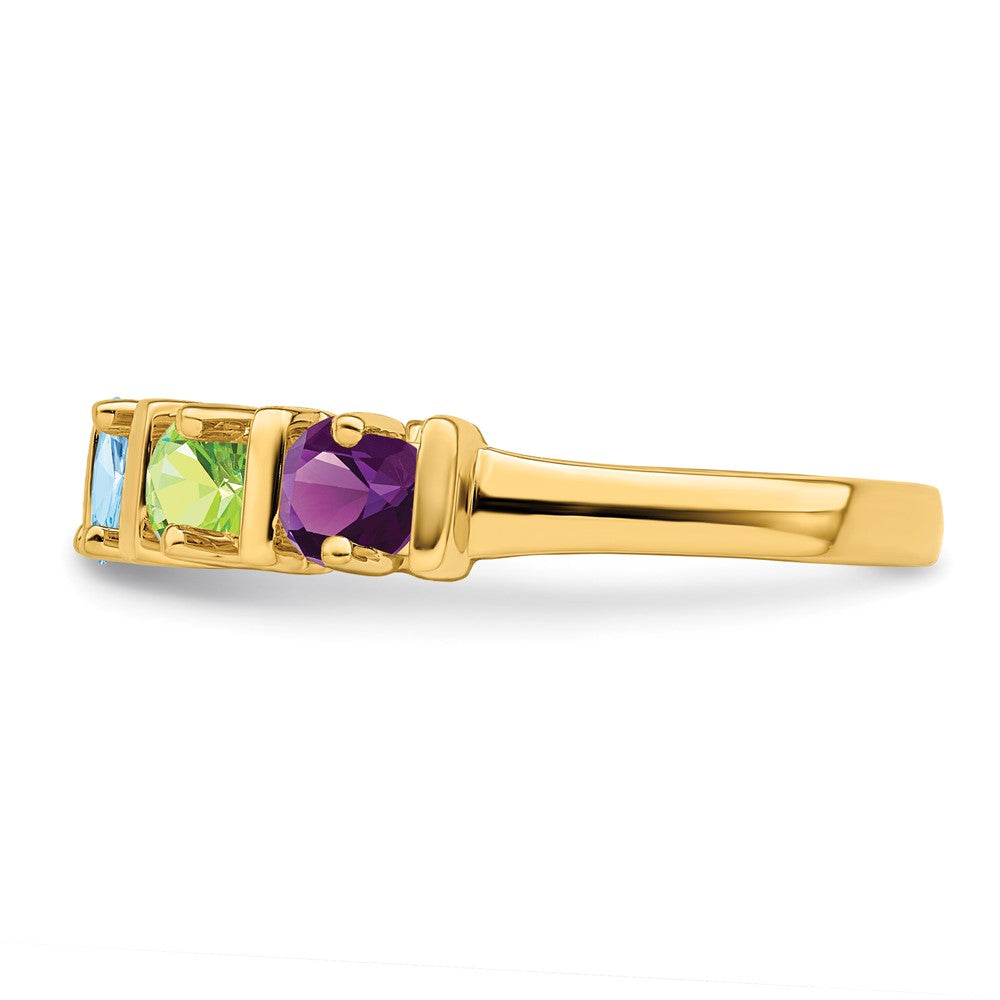14k Synthetic Family Jewelry Ring