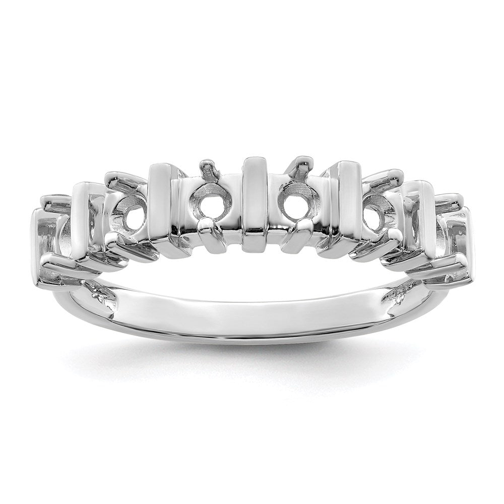 14k White Gold Family Jewelry Ring