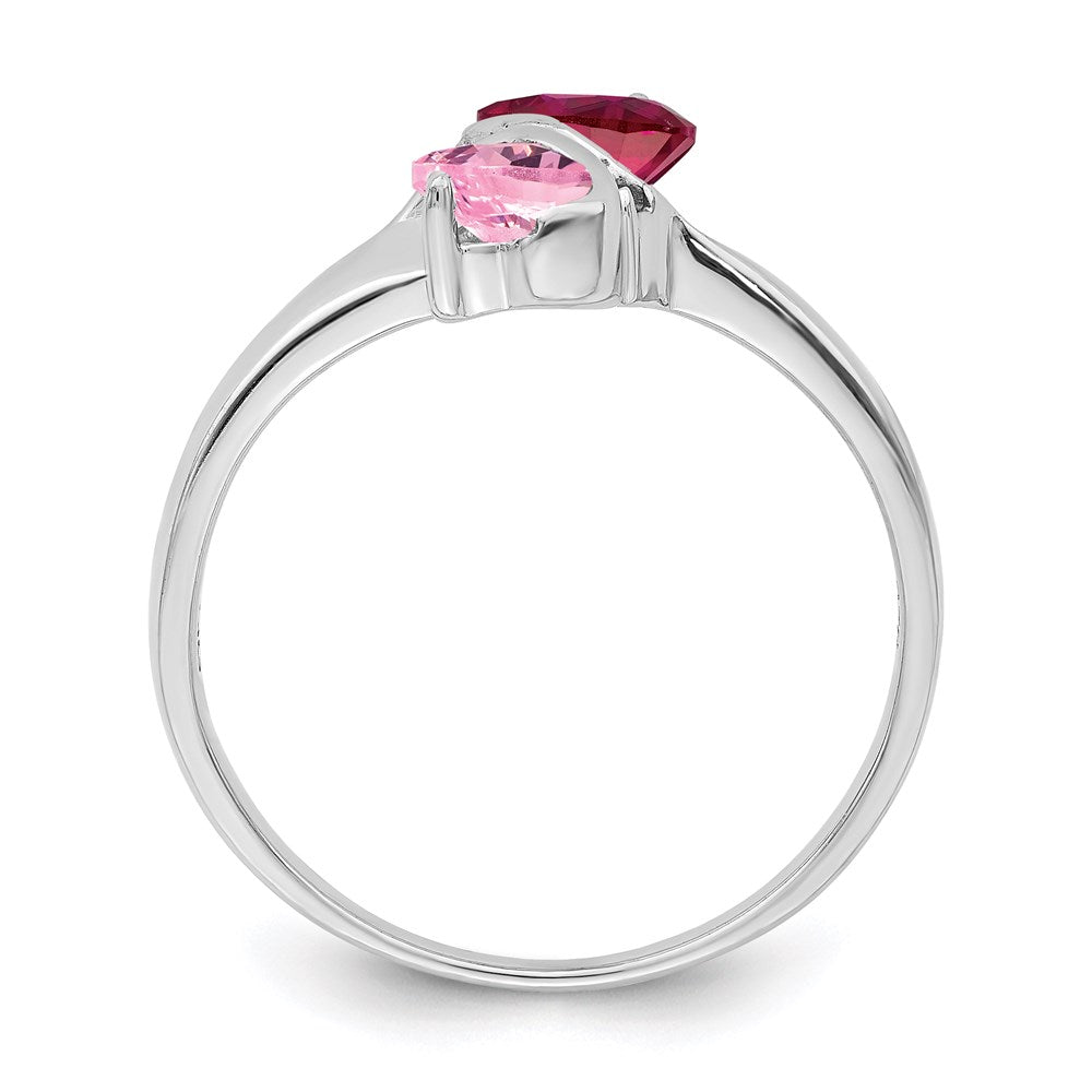 14k White Gold Genuine Family Jewelry Ring
