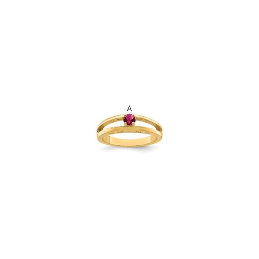 14k 3mm Genuine family jewelry ring