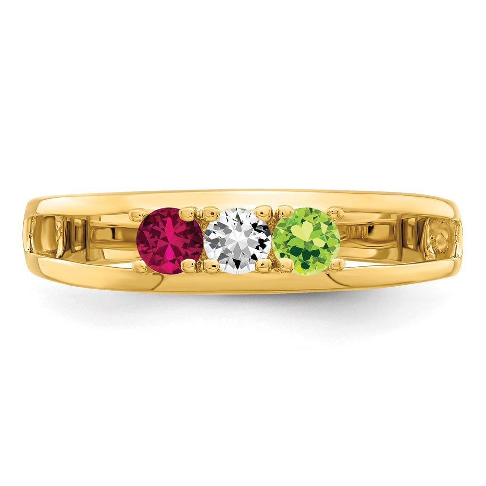 14k 3mm Genuine Family Jewelry Ring