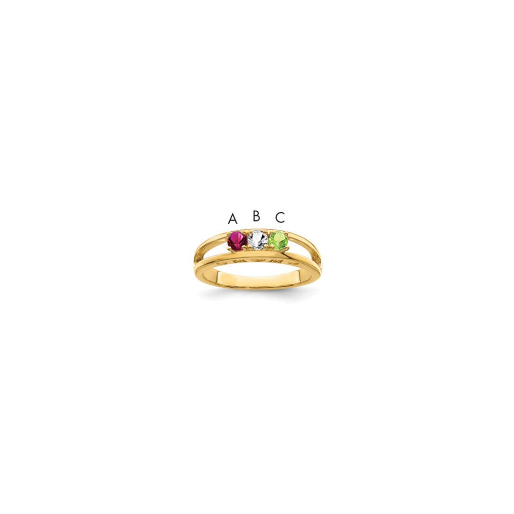 14k 3mm Genuine Family Jewelry Ring