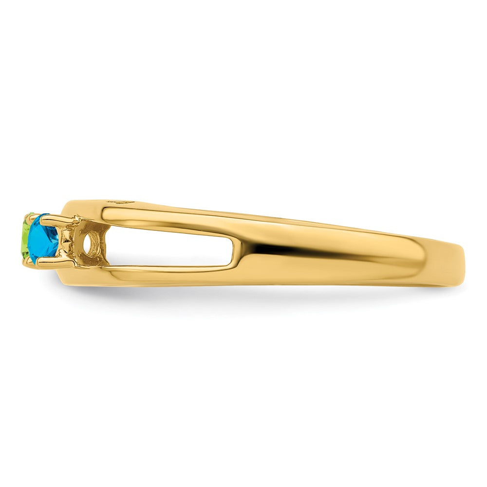 14k 3mm Genuine Family Jewelry Ring