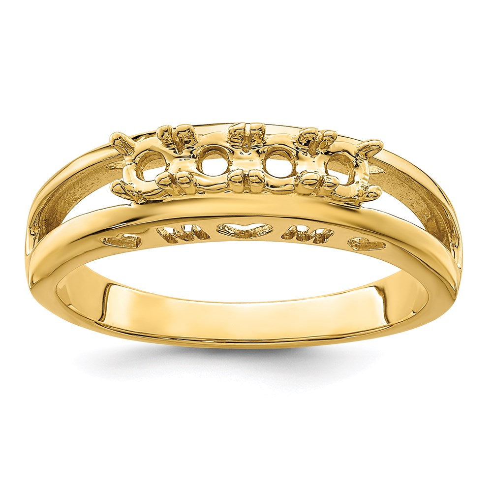 14k 3mm Genuine Family Jewelry Ring