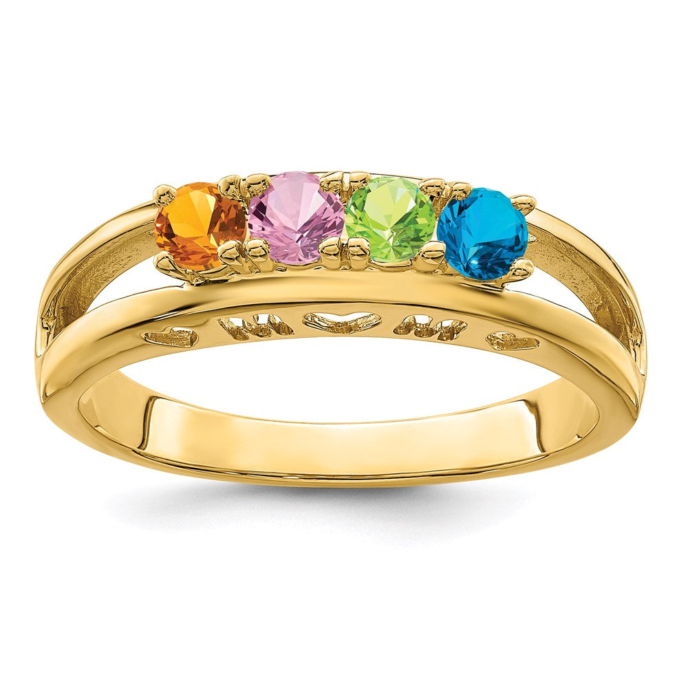 14k 3mm Genuine Family Jewelry Ring