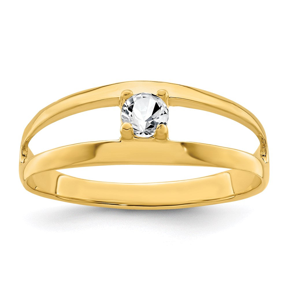 14k Synthetic Family Jewelry Ring