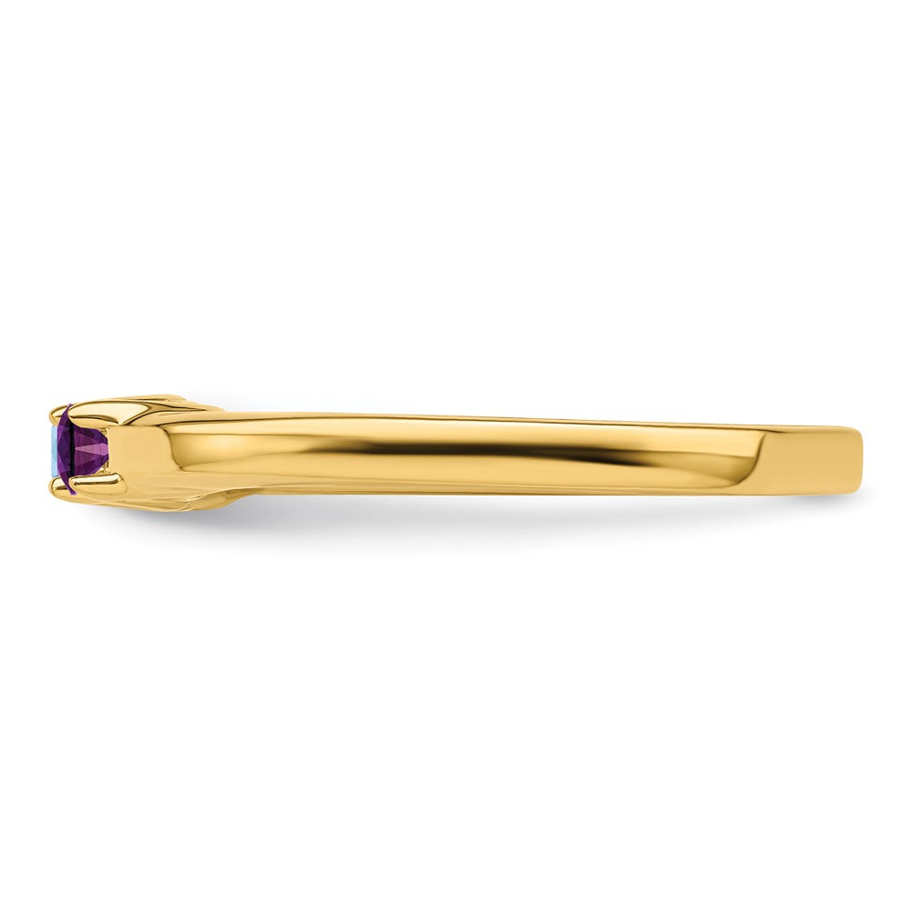 14k Genuine 2 Stone Mother's Ring