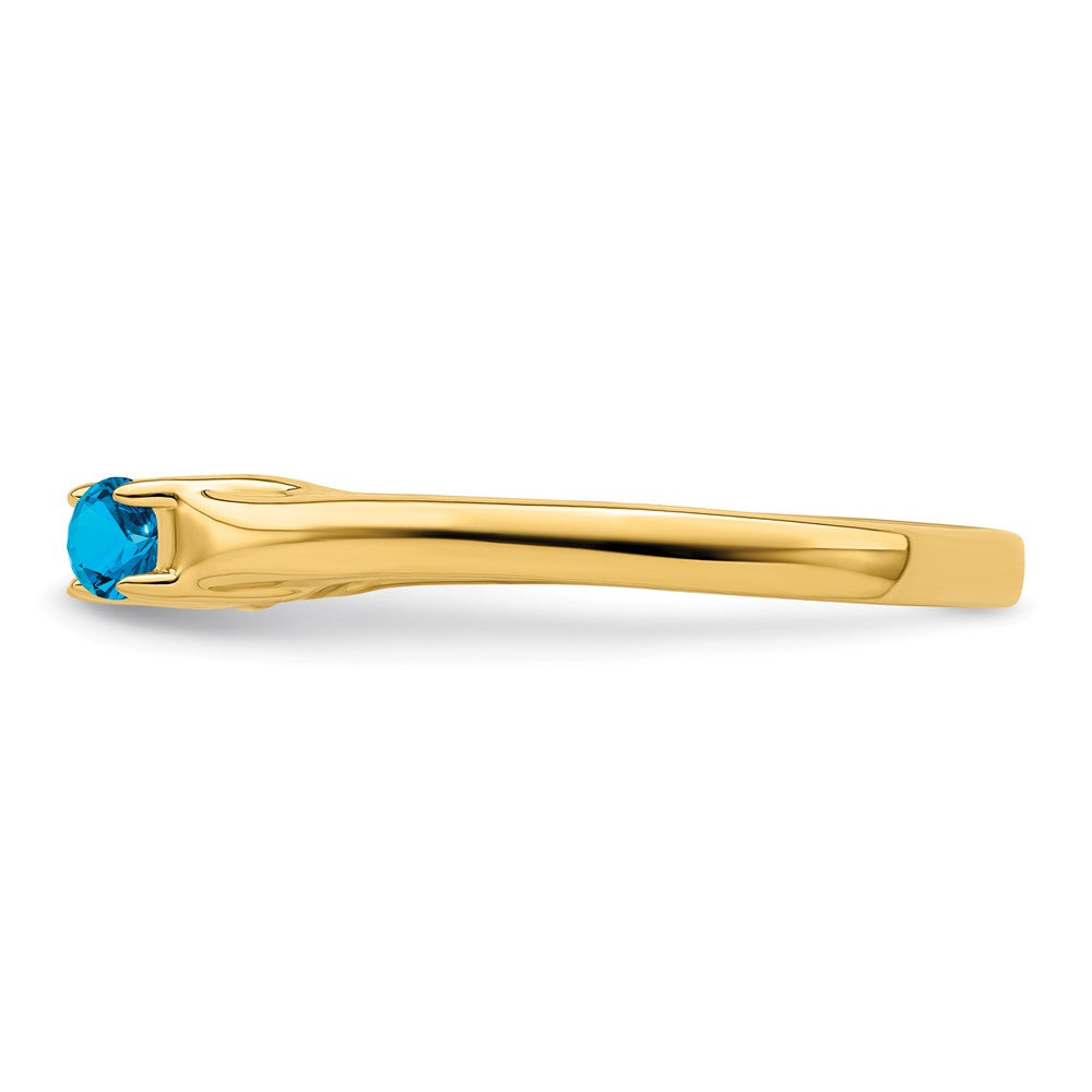 14k Synthetic Family Jewelry Ring