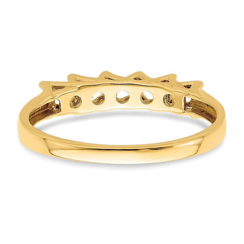 14k Genuine 5 Stone Mother's Ring