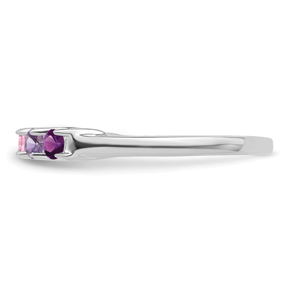 14k White Gold Family Jewelry Ring