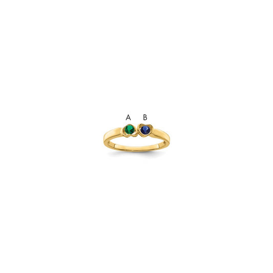 14k Synthetic Family Jewelry Ring