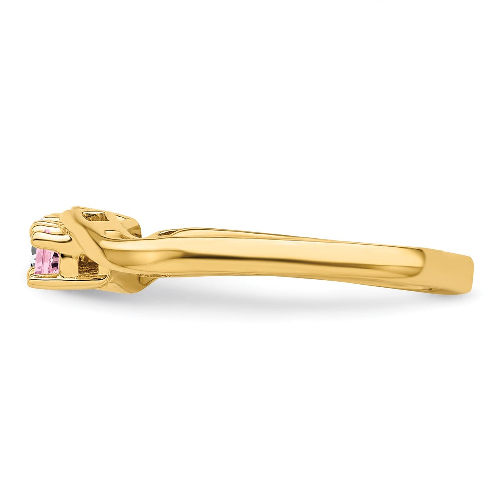 14k Synthetic Family Jewelry Ring