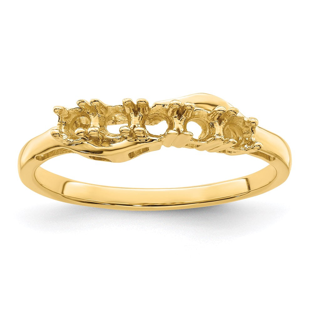 14k Genuine 5 Stone Mother's Ring