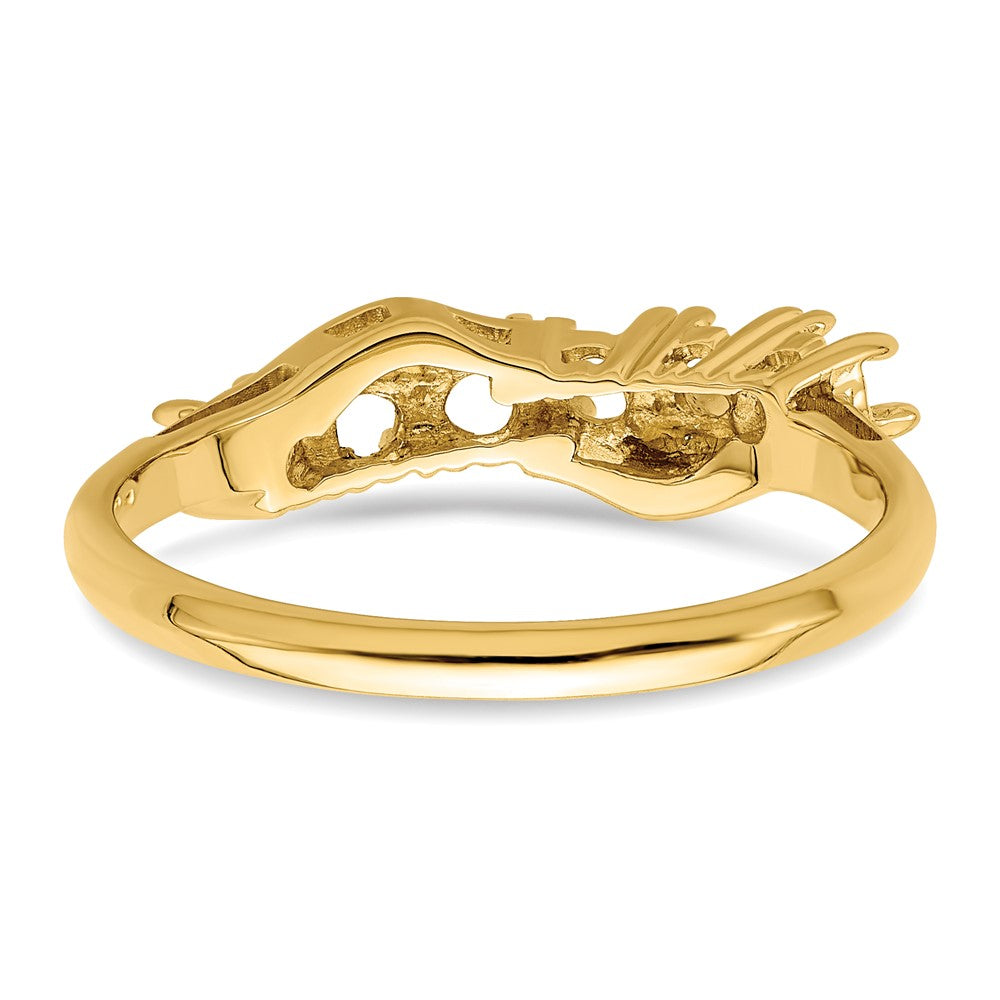 14k Genuine 6 Stone Mother's Ring