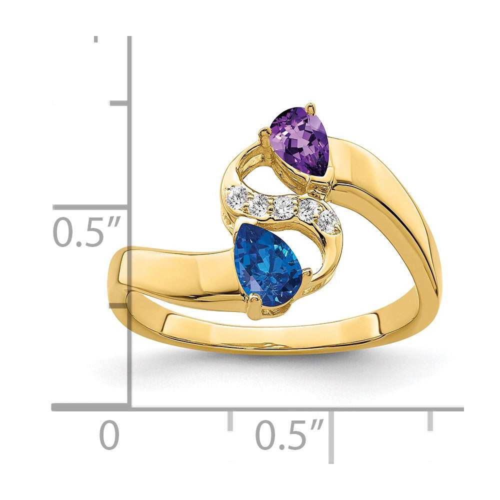 14k Genuine Family Jewelry Ring