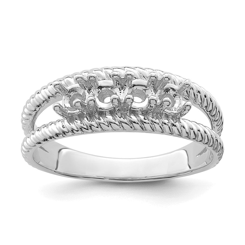 14k White Gold Family Jewelry Ring