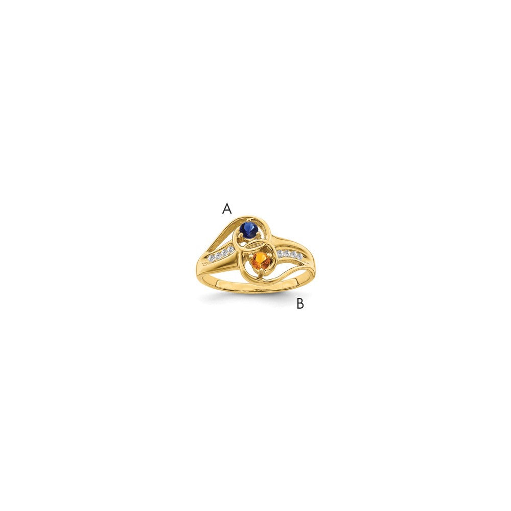 14k Genuine Family Jewelry Ring