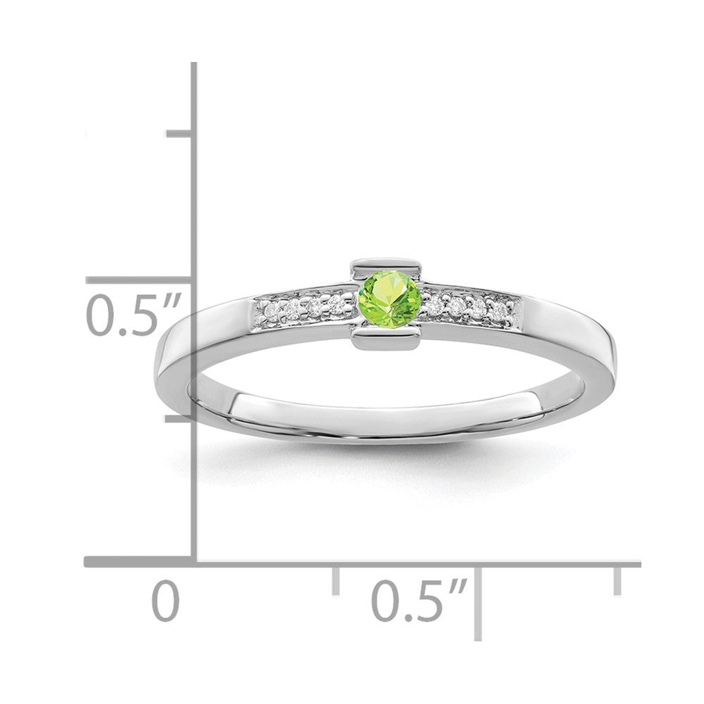 14K White Gold Family Jewelry Diamond Semi-Set Ring
