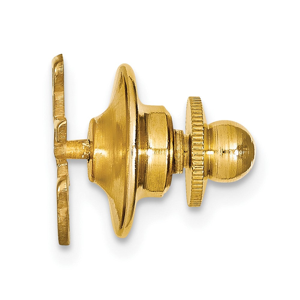 14k Yellow Gold Small cut-out Monogram Tie Tac